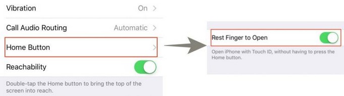 activar deslizar desbloquear ios 10 6