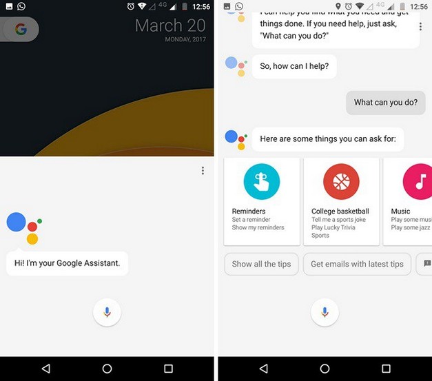 activar google assistant android 10
