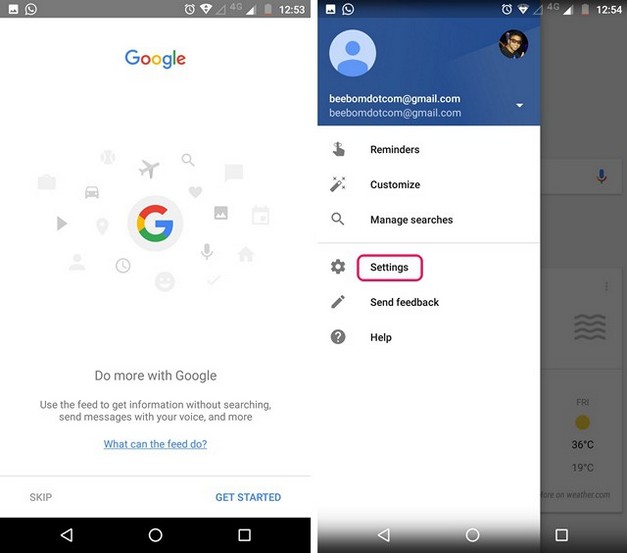 activar google assistant android 8
