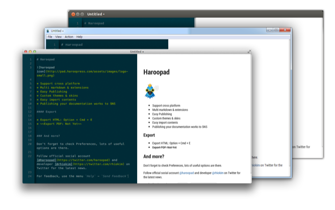 markdown editors Haroopad