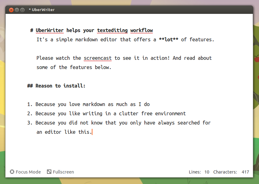 markdown editors UberWriter