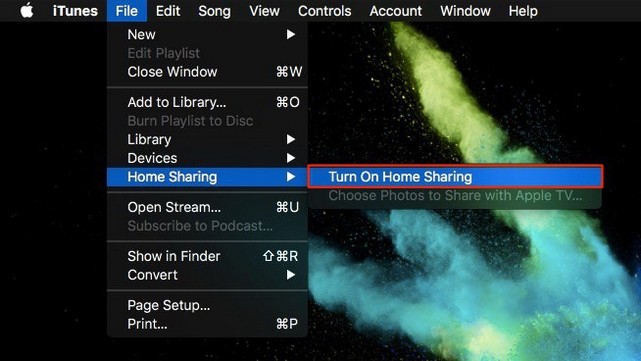 itunes home sharing 1