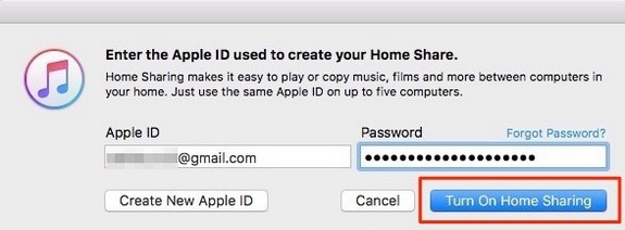 itunes home sharing 2