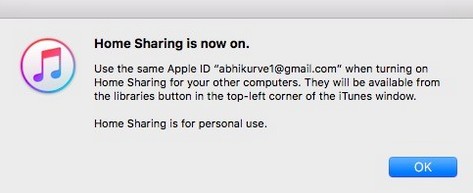 itunes home sharing 3