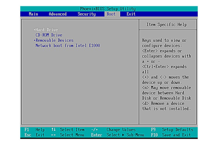 cambiar orden arranque bios 4