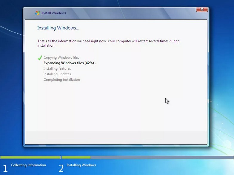 como instalar windows 7 16