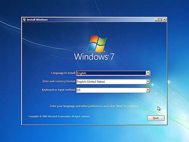 como instalar windows 7 5