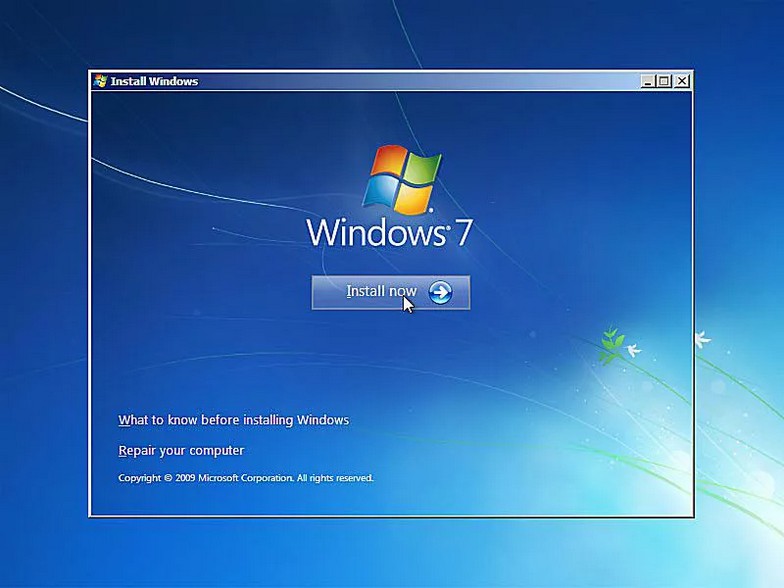 como instalar windows 7 6